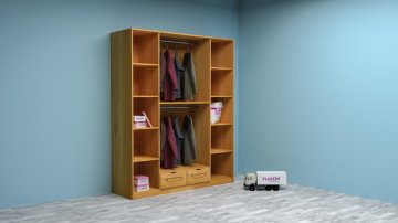 Doğal Ahşap Gardırop