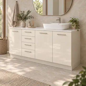 Solvessa High Gloss Banyo Dolabı 160 cm