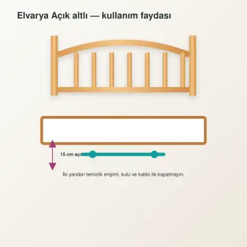 Elvarya Doğal Ahşap Karyola