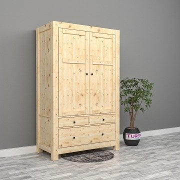 Doğal Ahşap Dolap