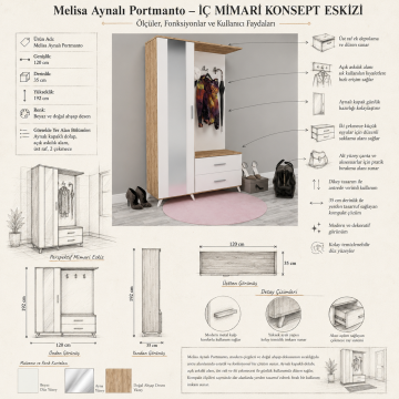Melisa Aynalı Portmanto