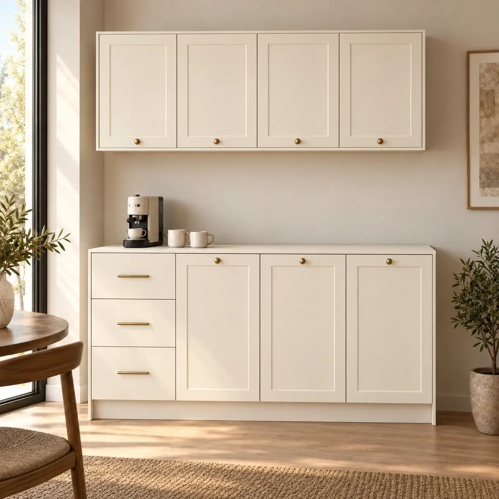 Mervona 150 cm Membran Kahve Köşesi
