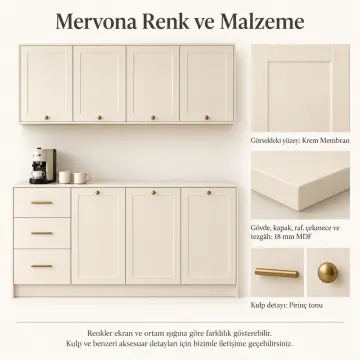 Mervona 150 cm Membran Kahve Köşesi