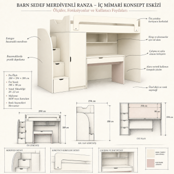 Barn Sedef Merdivenli Ranza