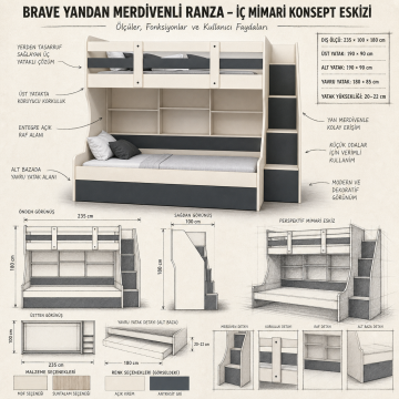Brave Yandan Merdivenli Ranza