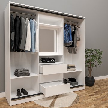 Black Wood Membran Gardırop