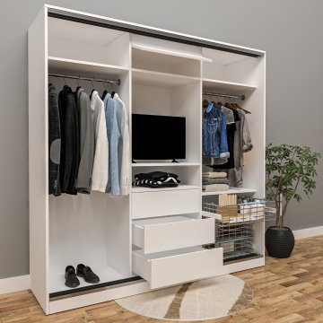 Black Wood Membran Gardırop