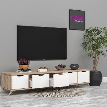 Doğal Ahşap Tv Sehpası