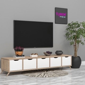 Doğal Ahşap Tv Sehpası