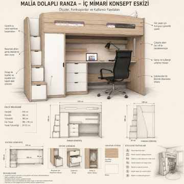 Malia Dolaplı Ranza