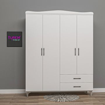 Klasik 4 Kapılı Gardrop