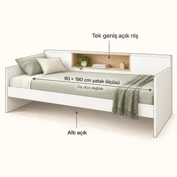 Sahil 90x190 Sedir