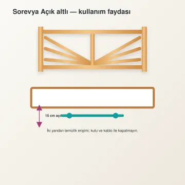 Sorevya Doğal Ahşap Karyola