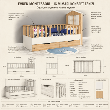 Evren Montessori Tamamı MDF