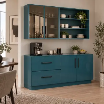 Lustriva 160 cm High Gloss Kahve Köşesi