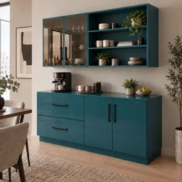 Lustriva 160 cm High Gloss Kahve Köşesi