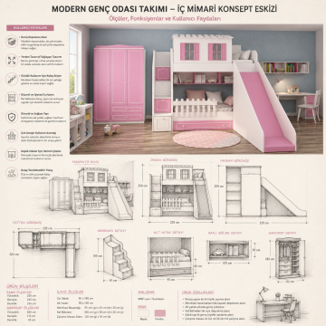 Modern Genç Odası Takımı