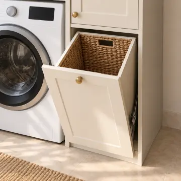 Laventa Membran Tek Makine ve Kirli Sepet Dolabı 110 cm