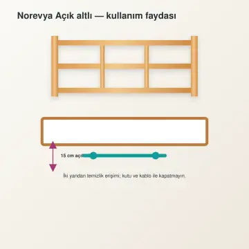 Norevya Doğal Ahşap Karyola