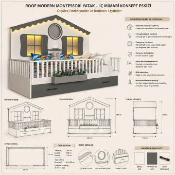 Roof Modern Montessori Yatak