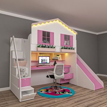 Woorktable Çalışma Masalı Ranza