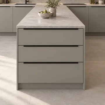 Sarmelya RAL 7030 Lake Çift Kısa Kollu T Plan Mutfak Dolabı
