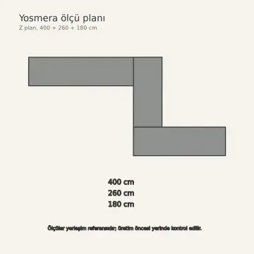 Yosmera RAL 7042 Lake Fırın Kulesi Nişli Z Plan Mutfak Dolabı