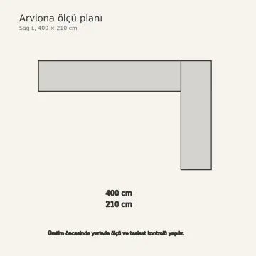 Arviona İnci Gri High Gloss Katlanır Servis Dolaplı Sağ L Mutfak Dolabı