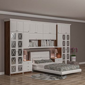 Vario Aynalı Yatak Üstü Gardrop