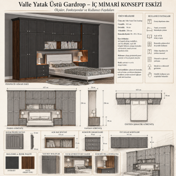 Valle Yatak Üstü Gardrop