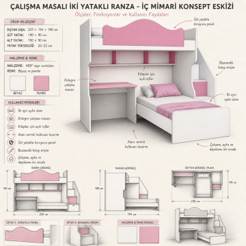 Yandan Merdivenli Maxi Ranza