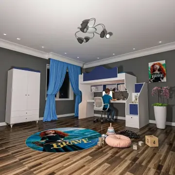 Klasik Masalı Ranza ve 2 Kapılı Gardrop