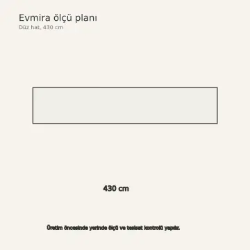 Evmira İnci Beyaz High Gloss Çekilir Hazırlık Tezgâhlı Düz Mutfak Dolabı