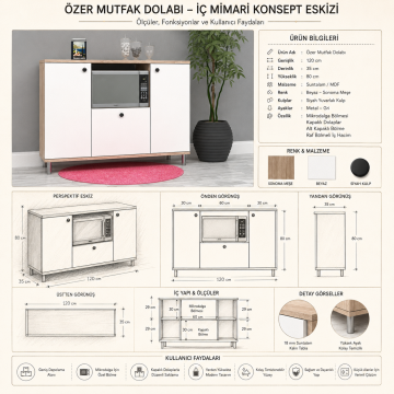Özer Mutfak Dolabı Suntalam/Mdf