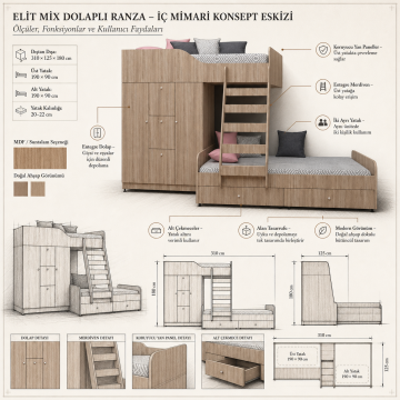 Elit Mix Dolaplı Ranza