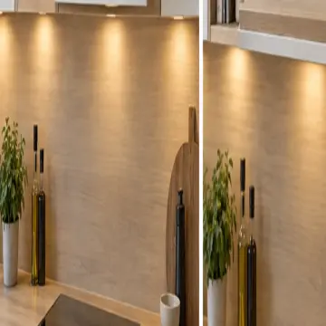 Nervalya İnci Beyaz High Gloss Aşağı Açılır Tariflik Panolu Sol L Mutfak Dolabı