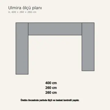 Ulmira RAL 7040 Lake Çekilir Saklama Kabı Raflı U Mutfak Dolabı