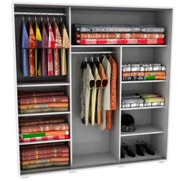 Rozalin Kızak Gardırop Suntalam/Mdf