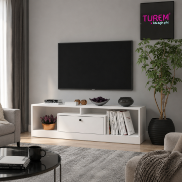 Kar Beyaz Tv Sehpası