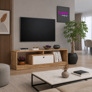 Kar Beyaz Tv Sehpası