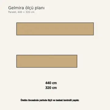 Gelmira Açık Meşe MDF Ayarlı Tabak Kazıklı Paralel Mutfak Dolabı