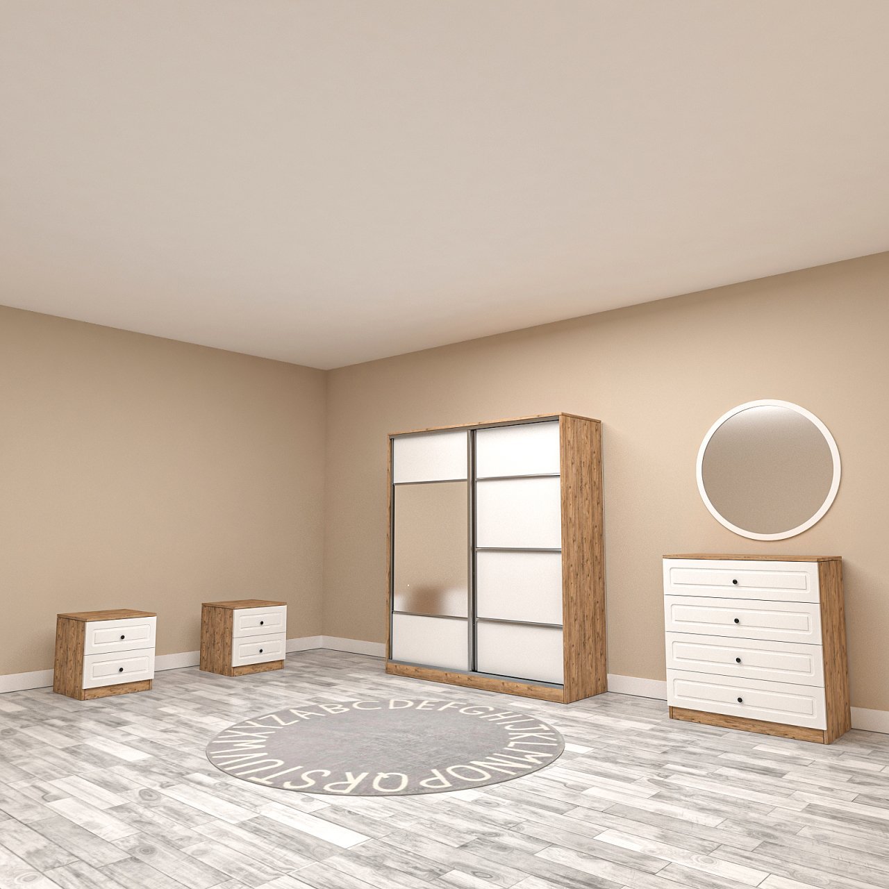 Kare Yatak Odası Takımı