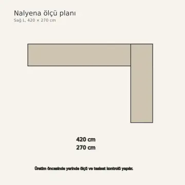 Nalyena Keten Bej Membran Çekilir Ekmek Dilimleme Tablalı Sağ L Mutfak Dolabı