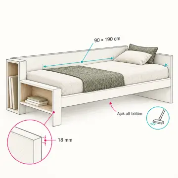 Pruva 90x190 Sedir