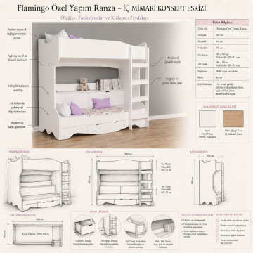Flamingo Özel Yapım Ranza