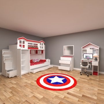 Çatılı Maxima Mix Genç Odası Takımı