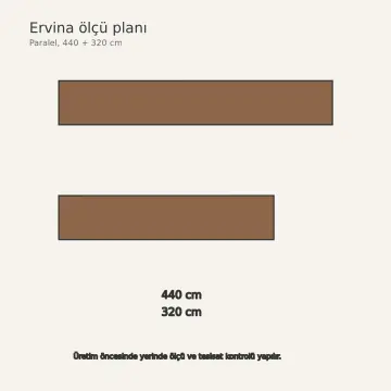 Ervina Doğal Ceviz MDF Dikey Kesme Tahtası Bölücülü Paralel Mutfak Dolabı