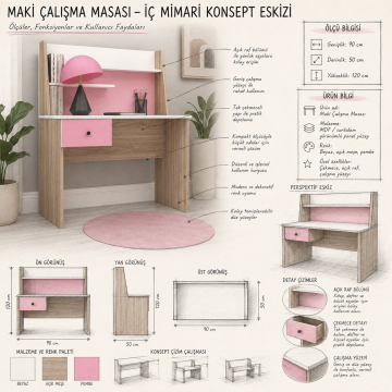 Maki Çalışma Masası