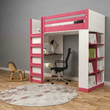 Brown Kitaplıklı Ranza