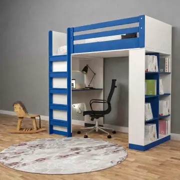 Brown Kitaplıklı Ranza